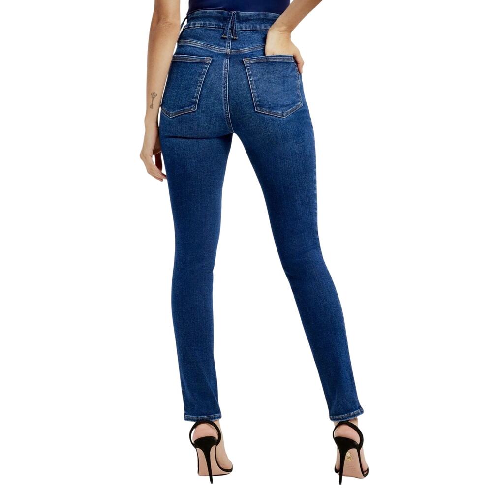Good American Good Legs Skinny Jeans Mid Rise Dark Wash Stretch Denim Size 10/30
